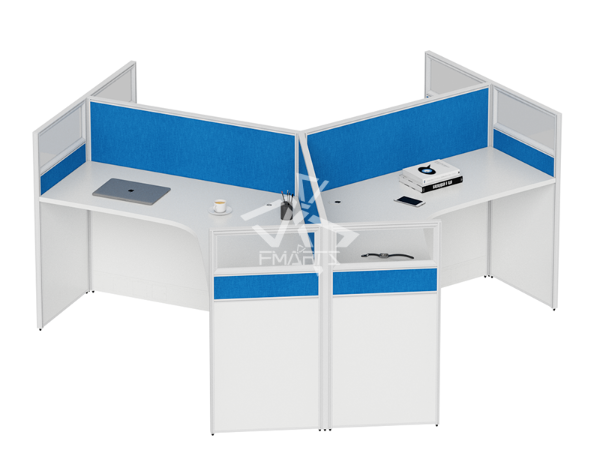 職員辦公位P60C款   屏風三人位、六人位