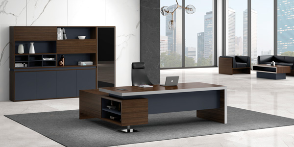 福瑪仕辦公家具|君悅系列現(xiàn)代板式經(jīng)理辦公臺(tái)文件柜組合實(shí)物展示視頻